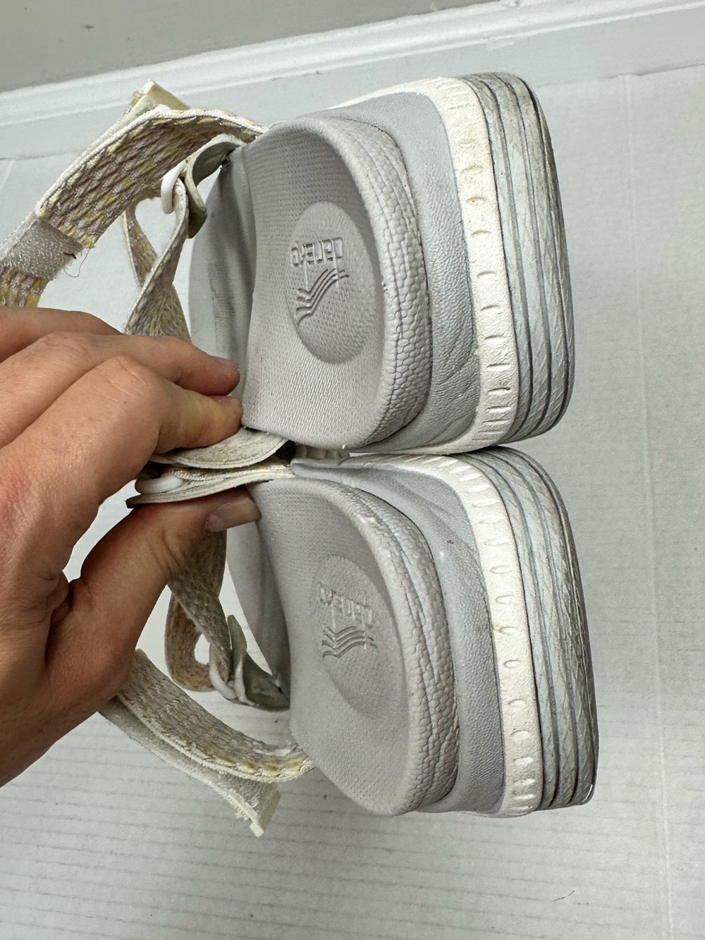 Dansko Women's Rosette Ivory Multi Webbing Sandal Shoes Size EU 41 - US 10.5/11 - Picture 5 of 11